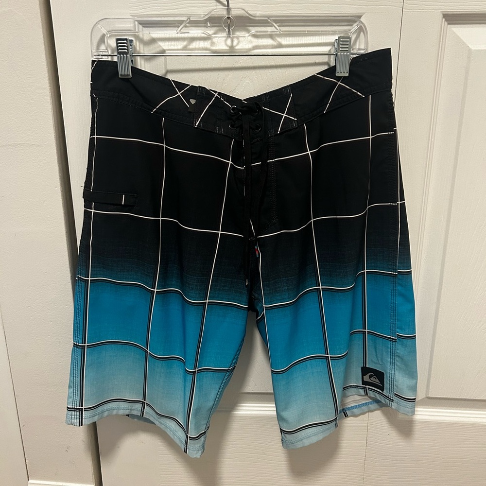 Blue and Black Board Shorts
